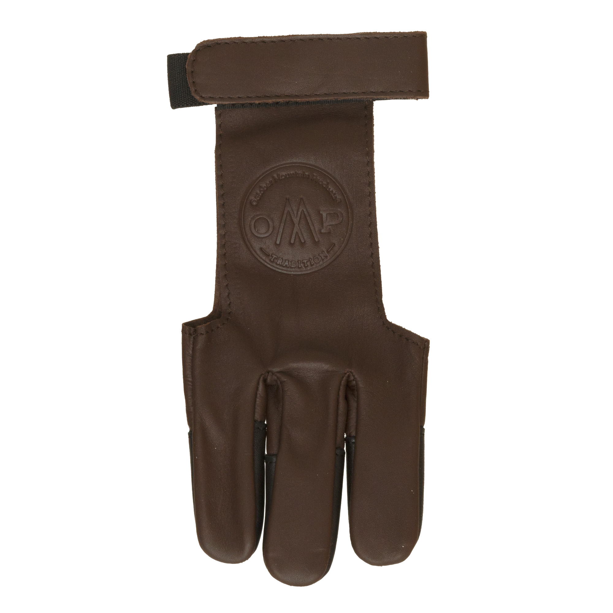 TRADITIONAL ARCHERY SHOOTING GLOVE ARM GUARD COW LEATHER HL#309 BROWN.