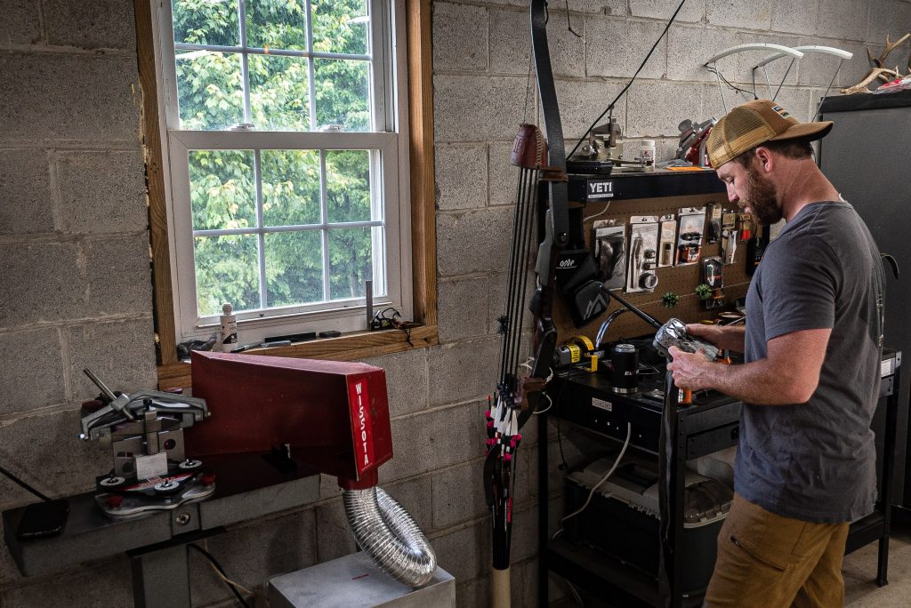 DIY Bow Shop, At Home Bow Shop, Garage Bow Shop